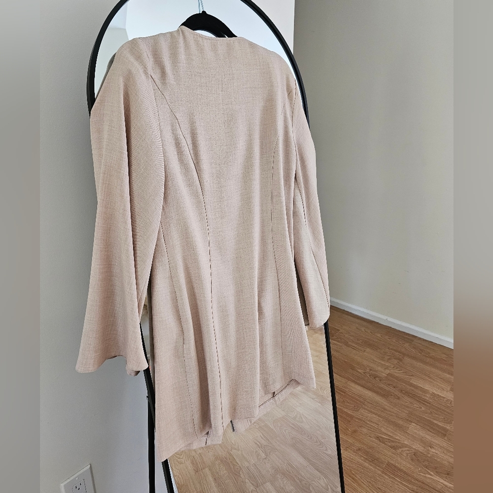 Asos Design Button Through Linen Look Mini Dress … - image 2